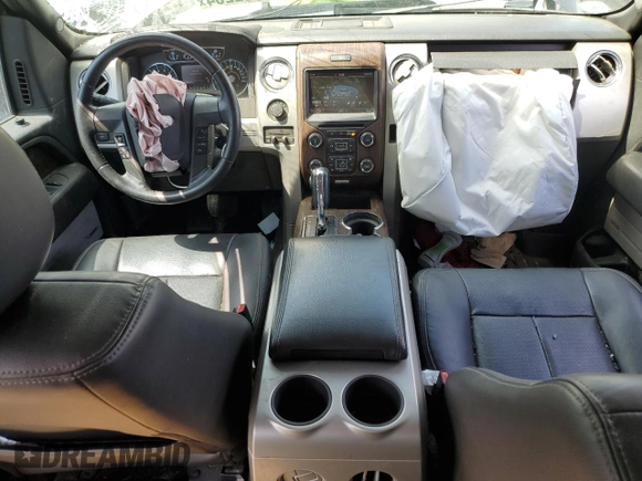 2014 Ford F-150 XL with VIN 1FTFW1ET7EFB81393, listed as a Copart auction lot 57052264 with 100,586 mi miles and Salvage title. Bid and sale history available at DreamBid. Image 8.