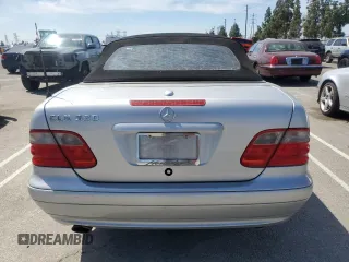 2000 Mercedes-Benz CLK with VIN WDBLK65G7YT043307, listed as a Copart auction lot 53749105 with Not Provided miles and Clean Title. Bid and sale history available at carsss.com. Image 6.