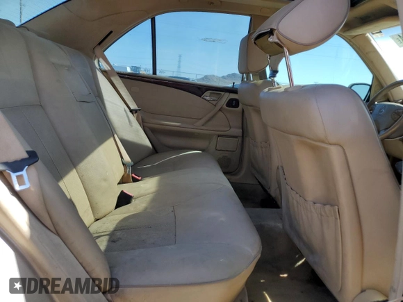2001 Mercedes-Benz E-Class with VIN WDBJF70J71X052415, listed as a Copart auction lot 53858554 with 167,080 mi miles and Clean Title. Bid and sale history available at carsss.com. Image 10.
