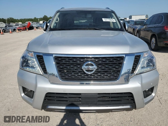 2020 Nissan Armada SL with VIN JN8AY2ND5L9110499, listed as a Copart auction lot 52770025 with 135,050 mi miles and Salvage Title. Bid and sale history available at carsss.com. Image 5.