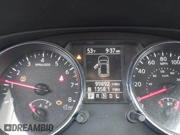 2013 Nissan Rogue S with VIN JN8AS5MV5DW129070, listed as a IAAI auction lot 41720597 with 99,892 mi miles and . Bid and sale history available at DreamBid. Image 7.