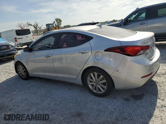 2014 Hyundai Elantra SE with VIN 5NPDH4AEXEH481154, listed as a Copart auction lot 63618325 with 113,439 mi miles and Salvage title. Bid and sale history available at DreamBid. Image 2.