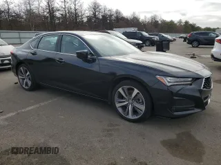 2022 Acura TLX Advance with VIN 19UUB6F65NA003537, listed as a Copart auction lot 85199054 with 20,110 mi miles and Salvage title. Bid and sale history available at DreamBid. Image 4.