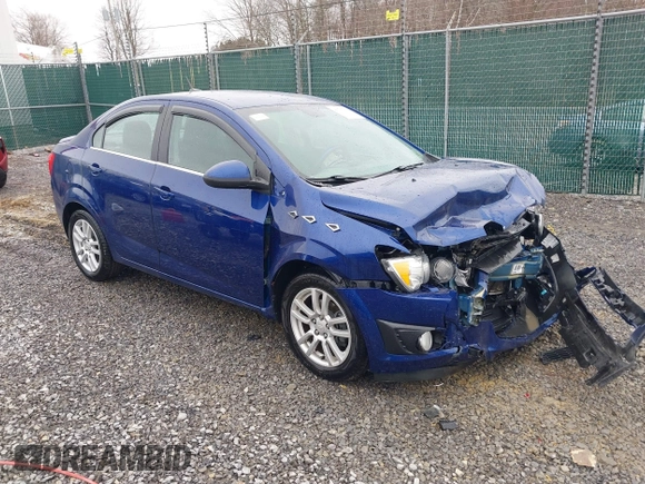 2013 Chevrolet Sonic LT with VIN 1G1JC5SH9D4251652, listed as a IAAI auction lot 41795018 with 45,268 mi miles and . Bid and sale history available at DreamBid. Image 1.