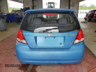 2006 Chevrolet Aveo LT with VIN KL1TG66686B652568, listed as a Copart auction lot 61491885 with 128,599 mi miles and Salvage title. Bid and sale history available at DreamBid. Image 6.