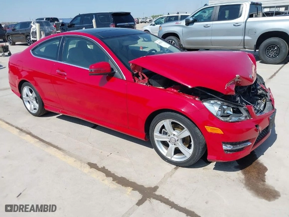 2013 Mercedes-Benz C-Class C 250 with VIN WDDGJ4HB3DG011781, listed as a IAAI auction lot 41862262 with 104,870 mi miles. Bid and sale history available at carsss.com. Image 1.