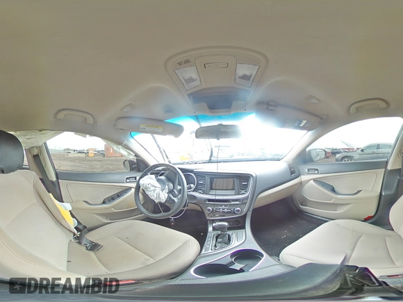 2015 Kia Optima LX with VIN 5XXGM4A75FG484776, listed as a Copart auction lot 55661635 with Not provided miles and Salvage title. Bid and sale history available at DreamBid. Image 15.