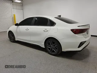 2021 Kia Forte GT-Line with VIN 3KPF34AD3ME301790, listed as a Copart auction lot 46213255 with 5,755 mi miles and Clean Title. Bid and sale history available at carsss.com. Image 2.