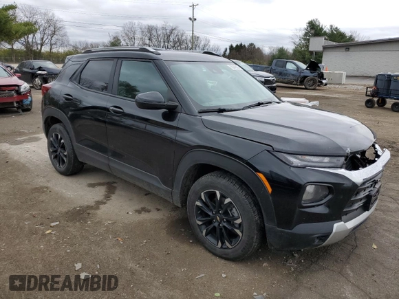2021 Chevrolet TrailBlazer LT with VIN KL79MRSL4MB162289, listed as a Copart auction lot 76248583 with 47,377 mi miles and Salvage Title. Bid and sale history available at DreamBid. Image 4.