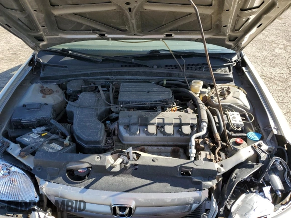 2003 Honda Civic EX with VIN 2HGES25783H618685, listed as a Copart auction lot 50200425 with 157,582 mi miles and Salvage Title. Bid and sale history available at DreamBid. Image 13.