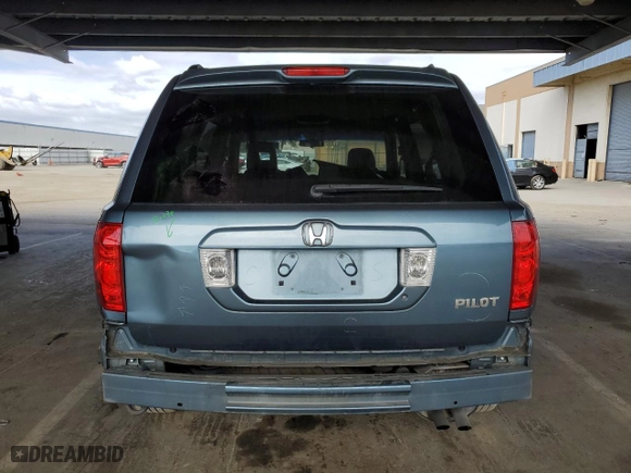 2005 Honda Pilot EX-L with RES with VIN 2HKYF18625H547443, listed as a Copart auction lot 53886715 with 162,478 mi miles and Salvage Title. Bid and sale history available at carsss.com. Image 6.