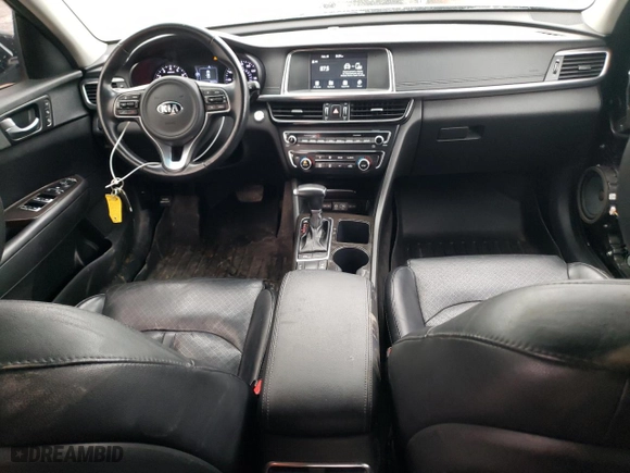 2018 Kia Optima EX with VIN 5XXGU4L3XJG201341, listed as a Copart auction lot 46627355 with 95,617 mi miles and Salvage Title. Bid and sale history available at carsss.com. Image 8.