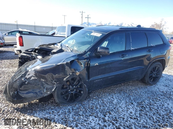2017 Jeep Grand Cherokee Altitude z VIN 1C4RJFAG7HC814854, wystawiony jako Copart lot #45014835 z przebiegiem Nie podano mil oraz Szkoda całkowita • Salvage title. Historia ofert i sprzedaży dostępna na DreamBid. Obrazek 1.