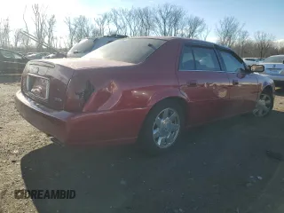 2002 Cadillac DeVille DTS with VIN 1G6KF57952U185198, listed as a Copart auction lot 82603374 with 133,290 mi miles and Non Repairable. Bid and sale history available at carsss.com. Image 3.