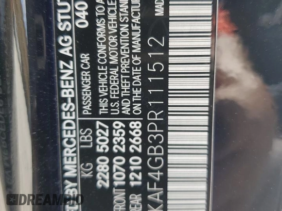 2023 Mercedes-Benz C 300 с VIN W1KAF4GB3PR111512, выставлен на аукционе Copart как лот 53541375 с пробегом Не указан миль и На запчасти • Non repairable. История ставок и продаж доступна на DreamBid. Изображение 13.