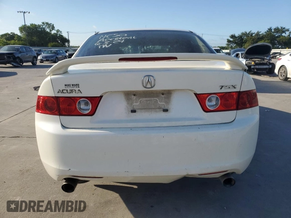 2004 Acura TSX w/Navigation with VIN JH4CL969X4C021469, listed as a Copart auction lot 60602785 with 201,623 mi miles and Salvage title. Bid and sale history available at DreamBid. Image 6.