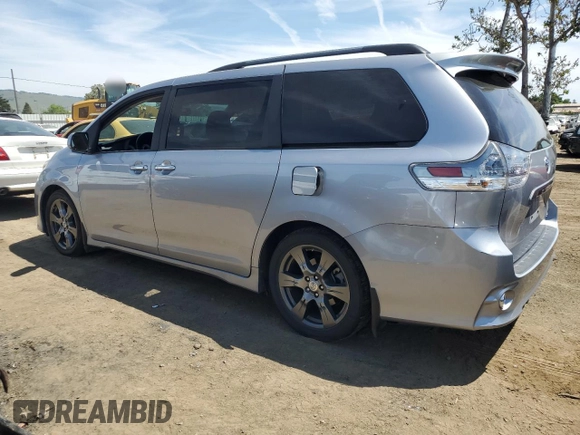 2017 Toyota Sienna SE with VIN 5TDXZ3DC1HS779282, listed as a Copart auction lot 54265745 with 44,395 mi miles and Salvage title. Bid and sale history available at DreamBid. Image 2.