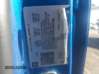 2021 Chevrolet Colorado 2WD Work Truck with VIN 1GCGSBEA3M1194786, listed as a Copart auction lot 84566144 with 86,818 mi miles and Salvage Title. Bid and sale history available at carsss.com. Image 14.