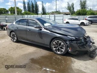 2024 BMW 5 Series 540i xDrive with VIN WBA63FJ0XRCR17779, listed as a Copart auction lot 69214264 with 2,023 mi miles and Salvage Title. Bid and sale history available at carsss.com. Image 4.