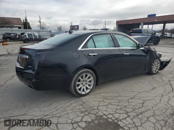 2014 Cadillac CTS Luxury AWD with VIN 1G6AX5S35E0184477, listed as a Copart auction lot 51186245 with Not provided miles and Salvage title. Bid and sale history available at DreamBid. Image 3.