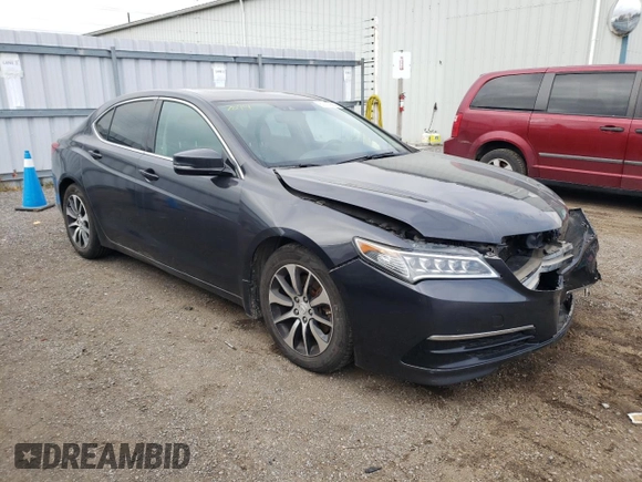 2015 Acura TLX Technology with VIN 19UUB1F52FA800324, listed as a Copart auction lot 80523864 with 99,348 mi miles and Salvage title. Bid and sale history available at DreamBid. Image 4.