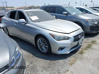 2019 Infiniti Q50 Luxe with VIN JN1EV7AP8KM543459, listed as a IAAI auction lot 42326896 with 54,389 mi miles and . Bid and sale history available at DreamBid. Image 1.