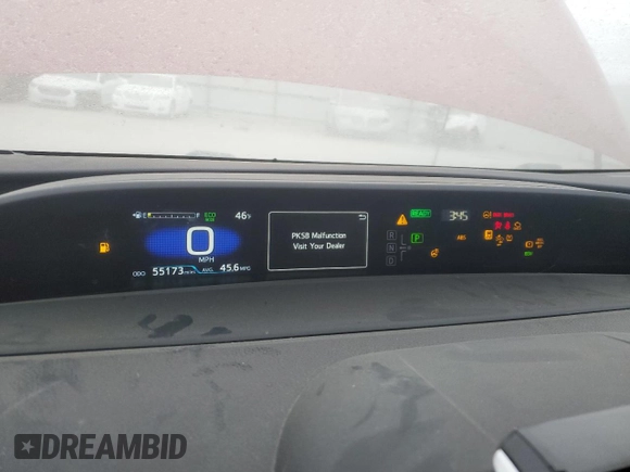 2022 Toyota Prius LE z VIN JTDKAMFP5N3213162, wystawiony jako Copart lot #82551774 z przebiegiem 55 173 mil mil oraz Szkoda całkowita • Salvage title. Historia ofert i sprzedaży dostępna na DreamBid. Obrazek 9.