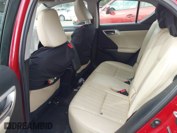2012 Lexus CT 200h with VIN JTHKD5BH3C2117141, listed as a IAAI auction lot 41945848 with 100,299 mi miles and . Bid and sale history available at DreamBid. Image 8.