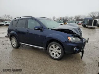 2010 Mitsubishi Outlander SE with VIN JA4AS3AW3AZ009561, listed as a Copart auction lot 47609525 with 112,961 mi miles and Salvage Title. Bid and sale history available at carsss.com. Image 4.