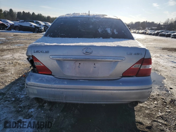 2004 Lexus LS 430 with VIN JTHBN36F240135489, listed as a Copart auction lot 41916125 with Not Provided miles and Salvage Title. Bid and sale history available at DreamBid. Image 6.