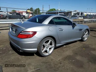 2015 Mercedes-Benz SLK-Class SLK 250 with VIN WDDPK4HA9FF102437, listed as a Copart auction lot 55301104 with 79,313 mi miles and Salvage Title. Bid and sale history available at carsss.com. Image 3.