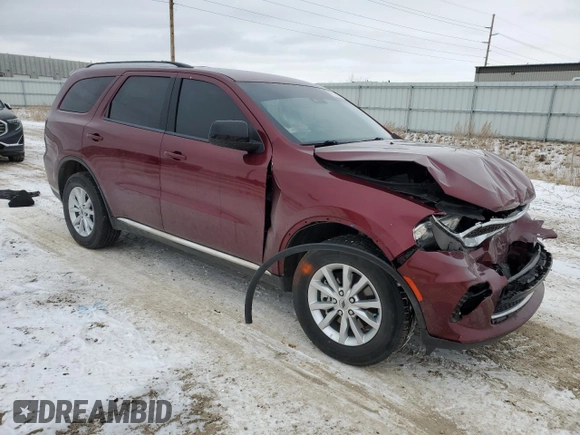2023 Dodge Durango SXT Launch Edition with VIN 1C4RDJAG4PC564921, listed as a Copart auction lot 43732935 with 26,979 mi miles and Salvage title. Bid and sale history available at DreamBid. Image 4.