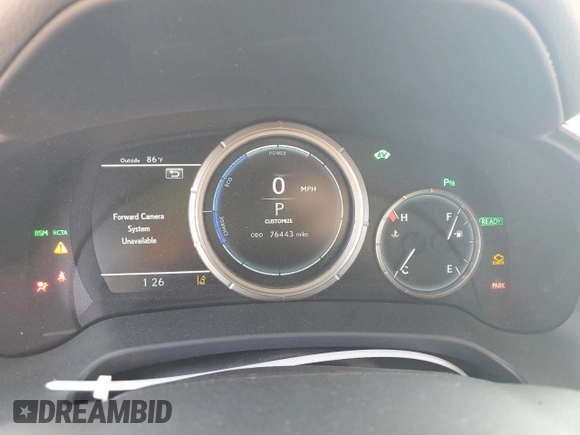 2019 Lexus RX with VIN 2T2BGMCA0KC039501, listed as a Copart auction lot 46646425 with 76,443 mi miles and Salvage Title. Bid and sale history available at carsss.com. Image 9.