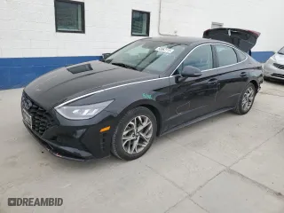 2021 Hyundai Sonata SEL with VIN KMHL64JA5MA151051, listed as a Copart auction lot 50962115 with 90,376 mi miles and Salvage Title. Bid and sale history available at carsss.com. Image 1.