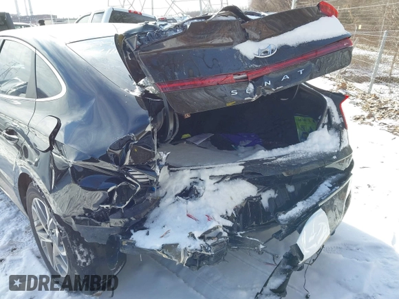 2020 Hyundai Sonata SEL z VIN 5NPEL4JAXLH055817, wystawiony jako IAAI lot #41606781 z przebiegiem 88 000 mil mil oraz . Historia ofert i sprzedaży dostępna na DreamBid. Obrazek 6.