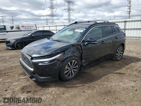 2024 Toyota Corolla Cross XLE z VIN 7MUDAABG9RV102170, wystawiony jako Copart lot #53101075 z przebiegiem 1 709 mil mil oraz Szkoda całkowita • Salvage title. Historia ofert i sprzedaży dostępna na DreamBid. Obrazek 1.