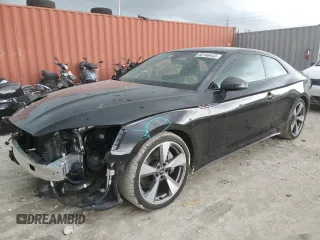 2020 Audi A5 Premium Plus z VIN WAUTNAF55LA003821, wystawiony jako Copart lot #60146443 z przebiegiem 8 100 mil mil oraz . Historia ofert i sprzedaży dostępna na DreamBid. Obrazek 1.