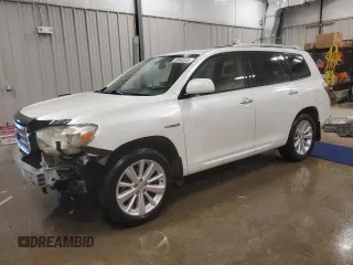2008 Toyota Highlander Hybrid Limited with VIN JTEEW44AX82004521, listed as a Copart auction lot 45544345 with 123,959 mi miles and Salvage Title. Bid and sale history available at carsss.com. Image 1.