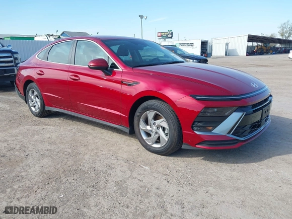2025 Hyundai Sonata SE with VIN KMHL24JA8SA434505, listed as a IAAI auction lot 41337491 with 4,003 mi miles. Bid and sale history available at carsss.com. Image 1.