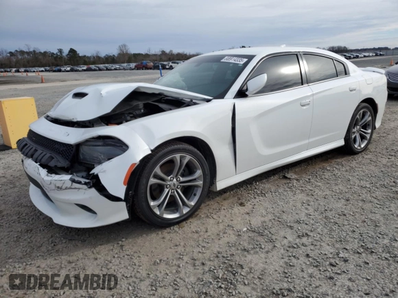 2021 Dodge Charger R/T with VIN 2C3CDXCT7MH524977, listed as a Copart auction lot 88914335 with 73,415 mi miles and Salvage Title. Bid and sale history available at carsss.com. Image 1.
