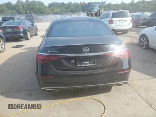 2024 Mercedes-Benz S 580e with VIN W1K6G6KB9RA304206, listed as a Copart auction lot 70650454 with Not Provided miles and Salvage Title. Bid and sale history available at DreamBid. Image 6.