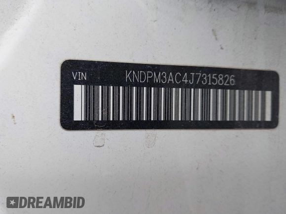 2018 Kia Sportage LX with VIN KNDPM3AC4J7315826, listed as a IAAI auction lot 41521362 with 130,628 mi miles and . Bid and sale history available at DreamBid. Image 9.