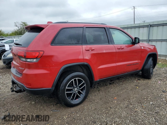 2017 Jeep Grand Cherokee Trailhawk with VIN 1C4RJFLG4HC932891, listed as a Copart auction lot 57217665 with 188,510 mi miles and Salvage title. Bid and sale history available at DreamBid. Image 3.