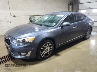 2015 Kia Cadenza Premium with VIN KNALN4D76F5193650, listed as a Copart auction lot 47178575 with 106,775 mi miles and Salvage Title. Bid and sale history available at carsss.com. Image 1.
