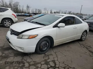 2008 Honda Civic Cpe LX with VIN 2HGFG11628H551084, listed as a Copart auction lot 48181485 with 160,790 mi miles and Salvage Title. Bid and sale history available at carsss.com. Image 1.