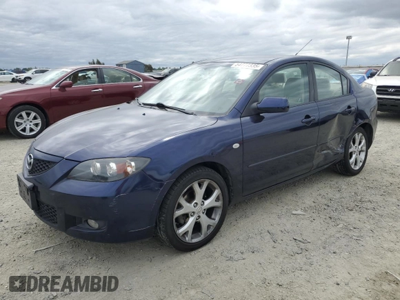 2009 Mazda 3 i Touring Value with VIN JM1BK32GX91253266, listed as a Copart auction lot 54777335 with 177,247 mi miles and Salvage Title. Bid and sale history available at DreamBid. Image 1.