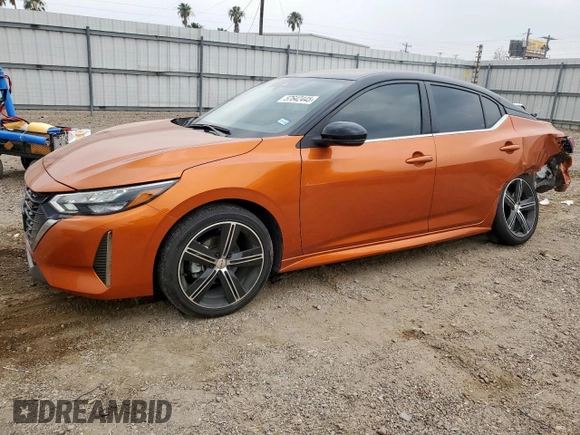 2024 Nissan Sentra SR with VIN 3N1AB8DV5RY370756, listed as a Copart auction lot 57642445 with 10,000 mi miles and Salvage title. Bid and sale history available at DreamBid. Image 1.
