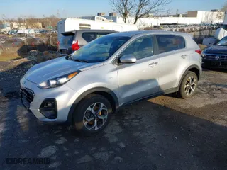 2020 Kia Sportage LX with VIN KNDPMCAC9L7800742, listed as a IAAI auction lot 41015652 with 56666 miles. Bid and sale history available at carsss.com. Image 2.