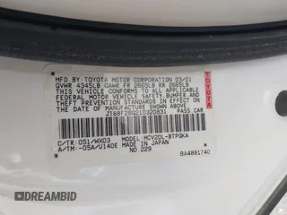 2001 Lexus ES 300 с VIN JT8BF28G210320831, выставлен на аукционе IAAI как лот 42439269 с пробегом 188 643 миль миль и . История ставок и продаж доступна на DreamBid. Изображение 9.