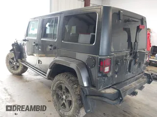 2017 Jeep Wrangler Unlimited Sahara with VIN 1C4BJWEG8HL638067, listed as a IAAI auction lot 41274352 with 57,339 mi miles. Bid and sale history available at carsss.com. Image 3.